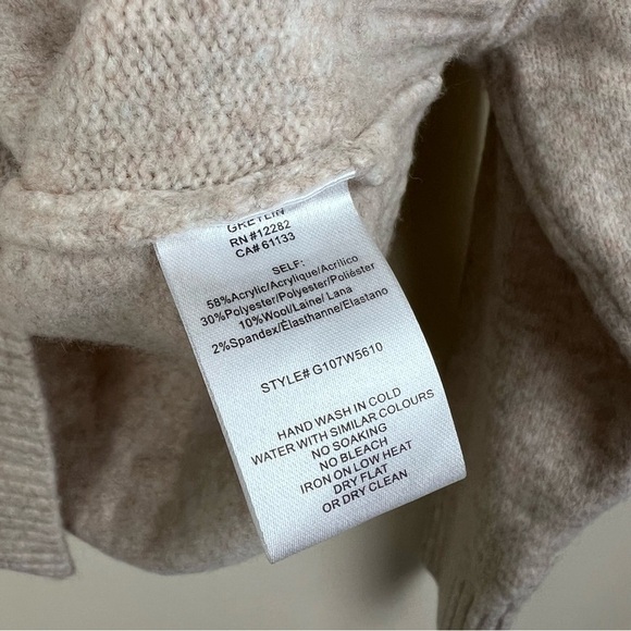 Greylin Women's Faith Heathered Cream Hooded Sweater - Picture 7 of 10